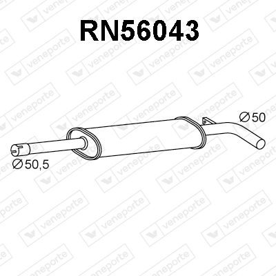 VENEPORTE Front Silencer Article number: RN56043 cheaply