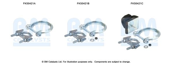 BM CATALYSTS Montagesæt, udstødningsrør Varenummer: FK50421 billige