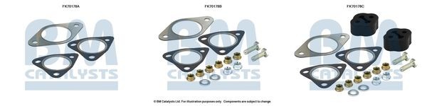 BM CATALYSTS Mounting Kit, exhaust pipe Article number: FK70178 cheaply