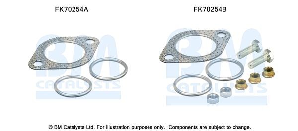 BM CATALYSTS Mounting Kit, exhaust pipe Article number: FK70254 cheaply