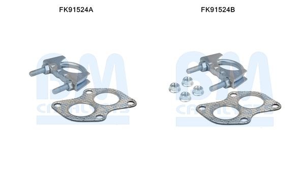 BM CATALYSTS Mounting Kit, catalytic converter Article number: FK91524 cheaply