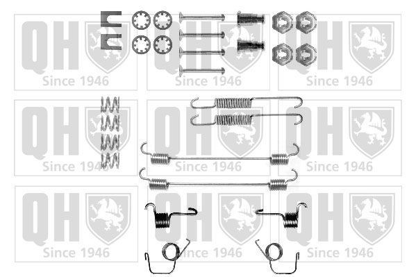 QUINTON HAZELL BFK247 Accessory Kit, brake shoes 11 1.4 Turbo 115 PS Petrol 1995
