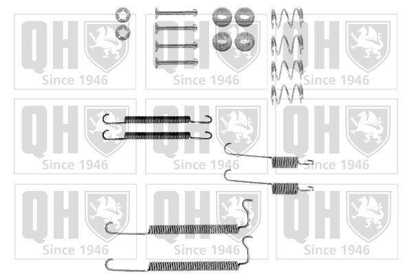 QUINTON HAZELL BFK250 Accessory Kit, brake shoes CORSA 1.3 (F08, M08, F68, M68) 60 PS Petrol 1993