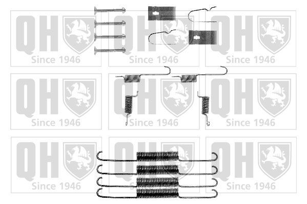 QUINTON HAZELL BFK270 Accessory Kit, brake shoes 626 2.0 16V (GDEP) 140 PS Petrol 1992