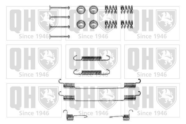 QUINTON HAZELL BFK279 Accessory Kit, brake shoes TEMPRA 1.9 TD 90 PS Diesel 1998