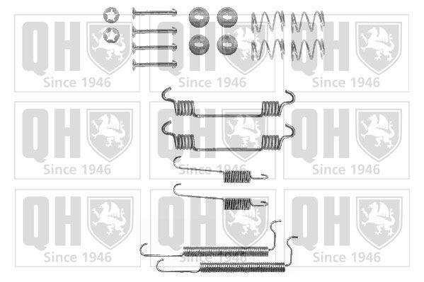 QUINTON HAZELL BFK290 Accessory Kit, brake shoes CORSA 1.2 i (F08, M08, F68, M68) 45 PS Petrol 1993