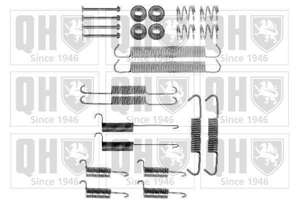 QUINTON HAZELL BFK358 Accessory Kit, brake shoes TRANSPORTER 2.4 D Syncro 78 PS Diesel 2003