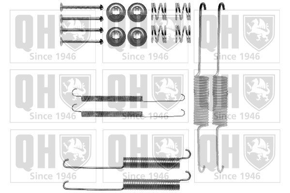 QUINTON HAZELL BFK404 Lisakomplekt, Piduriklotsid FRONTERA 2.3 TD 100 HP Diisel 1998