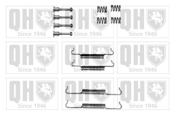 QUINTON HAZELL BFK433 Juego de accesorios, zapatas de freno de estacionamiento 406 3.0 V6 24V 190 CV Gasolina 2005