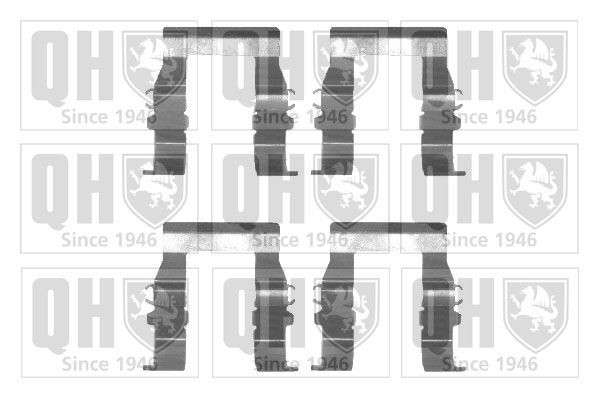 QUINTON HAZELL BFK718 Accessory Kit, disc brake pads PAJERO / SHOGUN 2.5 TDiC 99 PS Diesel 2000