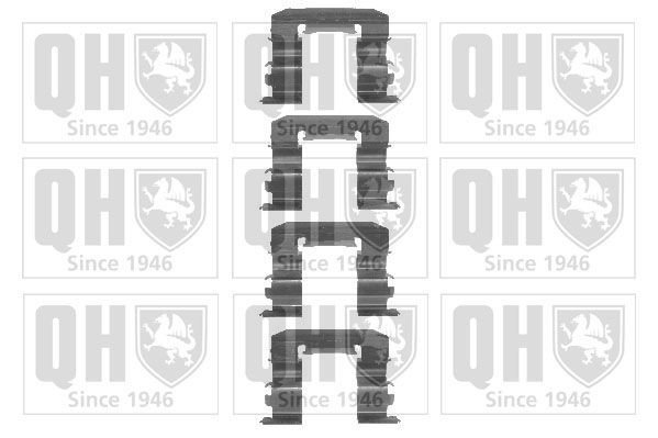 QUINTON HAZELL BFK733 Lisakomplekt, ketaspiduriklotsid REXTON 2.3 RX230 4x4 150 HP Bensiin