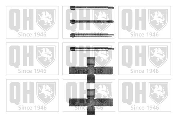 QUINTON HAZELL BFK740 Accessory Kit, disc brake pads SAMBA 1.1 (51A611, 51A702) 50 PS Petrol 1987