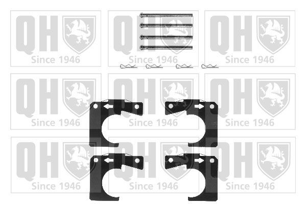 QUINTON HAZELL BFK758 Lisakomplekt, ketaspiduriklotsid FOUR FOUR 1.6 i Kat 105 HP Bensiin