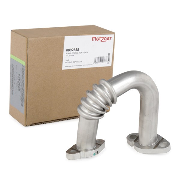 METZGER 0892658 Pipe, EGR valve IBIZA 1.6 TDI 75 PS Diesel 2017