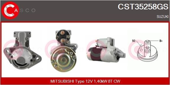 CASCO CEF70004GS Electric Motor, radiator fan C2 1.6 VTS 122 PS Petrol 2017