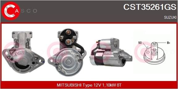 CASCO CEF70008AS Elektrimootor, radiaatoriventilaator PARTNER 1.9 D 68 HP Diisel 2015