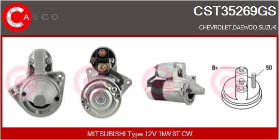 CASCO CEF70018AS Elektrimootor, radiaatoriventilaator PARTNER 1.9 D 68 HP Diisel 2015