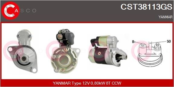 CASCO CEF77005GS Elektrovariklis, raditoriaus ventiliatorius AVEO 1.2 75 AG benzinas