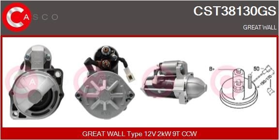 CASCO CEF77023AS Elektrimootor, radiaatoriventilaator ASTRA 1.8 (L35) 140 HP Bensiin 2012