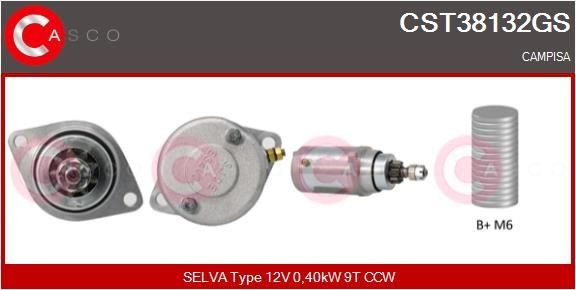 CASCO CEF77025AS Elektrimootor, radiaatoriventilaator VECTRA 2.5 i V6 (F35) 170 HP Bensiin 2002