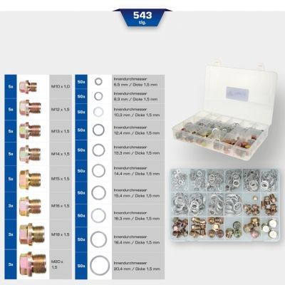 KS TOOLS Pakningsring, olieaftapningsskrue Varenummer: BT711200 billige