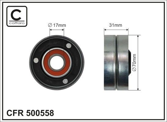 CAFFARO Tensioner pulley Article number: 500558 cheaply