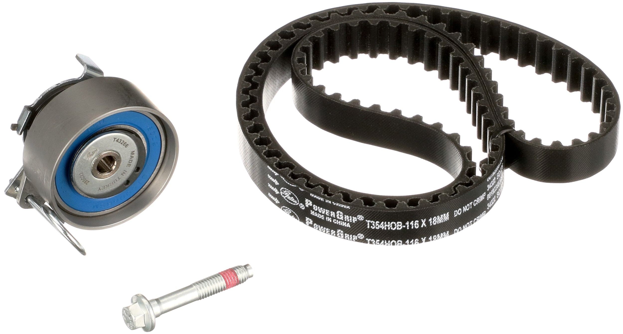 GATES Timing belt kit Article number: K01T354HOB cheaply