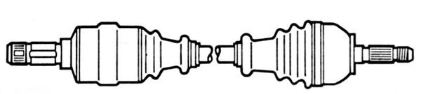 ROTOVIS Automotive Electrics Drive shaft Article number: FDS1470 cheaply