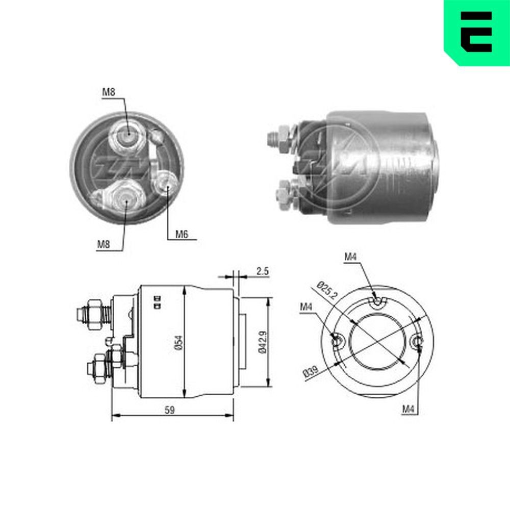 ERA Starter solenoid Article number: ZM498 cheaply