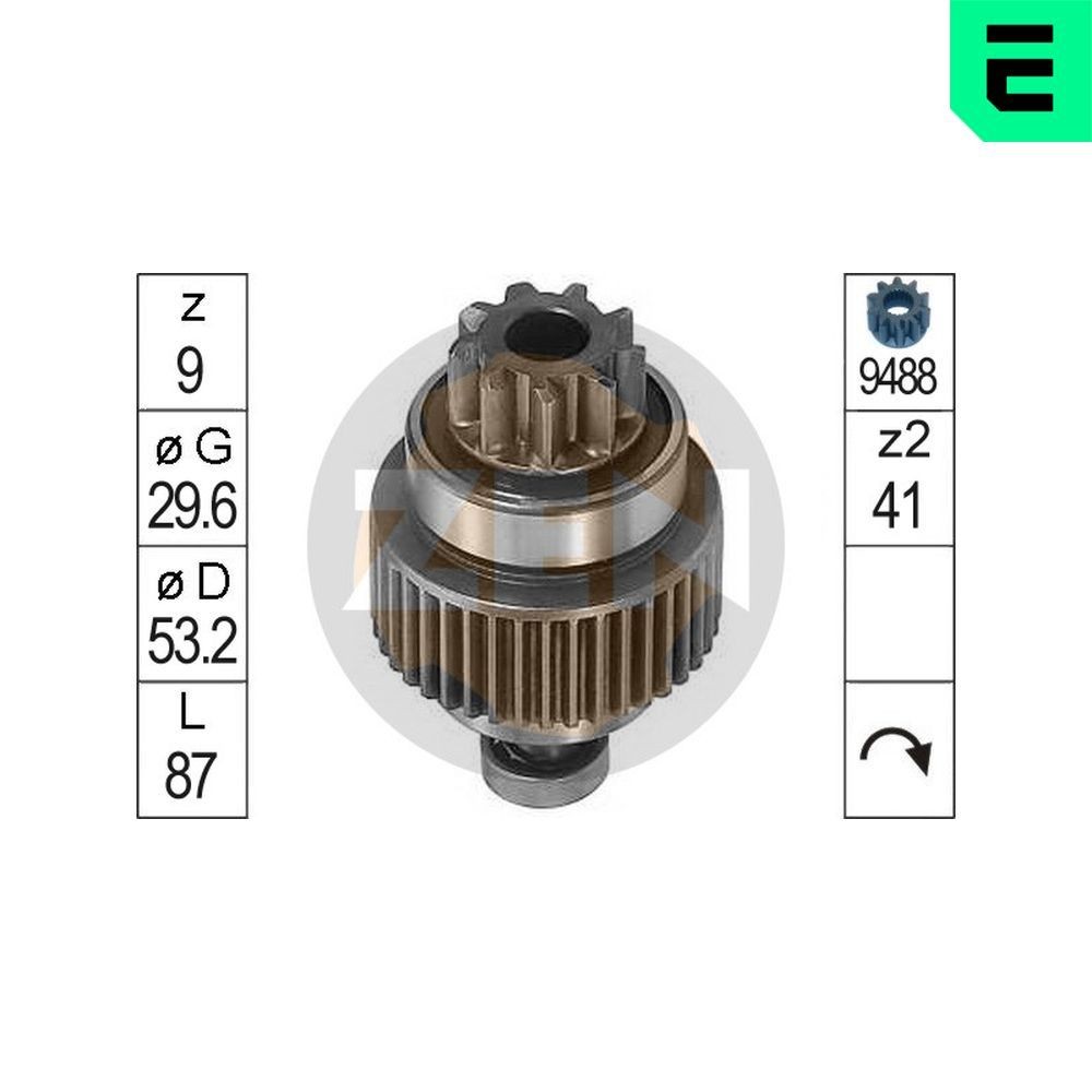 ERA ZN0737 Vabajooks, starter CORSA 1.5 TD (F08, F68, M68) 67 HP Diisel 2002