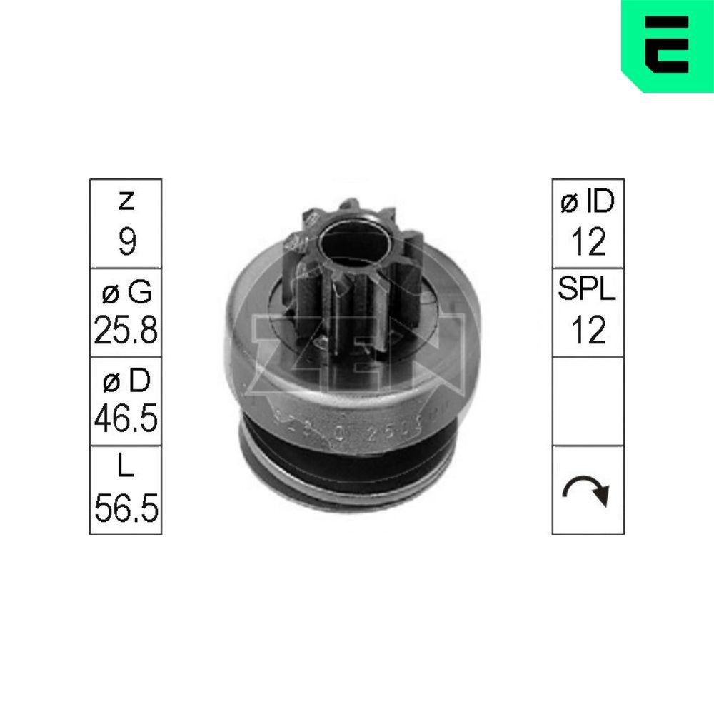 ERA ZN0926 Freewheel Gear, starter 4 1.1 34 PS Petrol 1993
