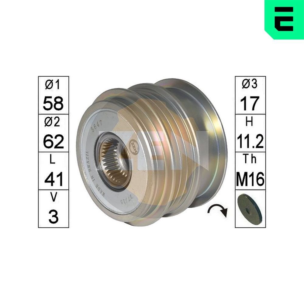 ERA Generator friløbskobling Varenummer: ZN5647 billige