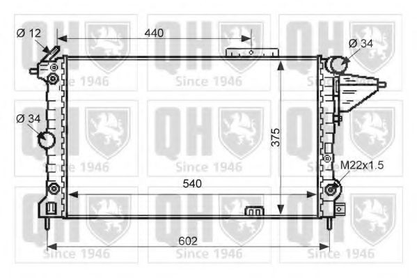 QUINTON HAZELL Engine radiator Article number: QER2473 cheaply