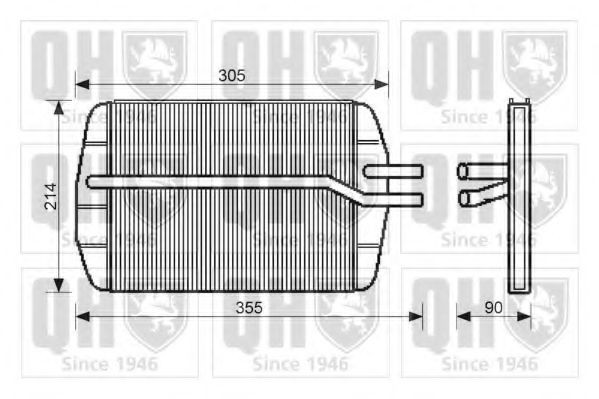 QUINTON HAZELL Heater matrix Article number: QHR2138 cheaply