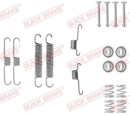 QUICK BRAKE 105-0012 Lisakomplekt, Piduriklotsid MOVE 1.0 i 55 HP Bensiin 2002