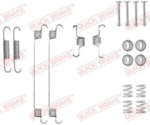 QUICK BRAKE 105-0018 Accessory Kit, brake shoes CLIO 1.2 (BB0A, BB0F, BB10, BB1K, BB28, BB2D, BB2H, CB0A,... 58 PS Petrol 2016