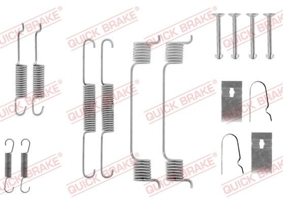 QUICK BRAKE 105-0605 Lisakomplekt, Piduriklotsid 323 1.1 (BD101) 54 HP Bensiin 1989