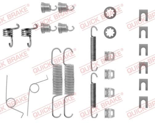 QUICK BRAKE 105-0611 Lisakomplekt, Piduriklotsid 504 2.0 (A11, A13, MY1, MY3) 97 HP Bensiin 1986
