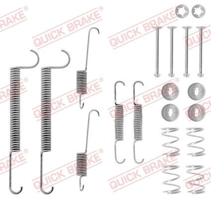 QUICK BRAKE 105-0630 Lisakomplekt, Piduriklotsid CARLTON 2.2 i 115 HP Bensiin 1986