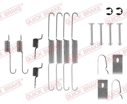 QUICK BRAKE 105-0636 Accessory Kit, brake shoes 626 2.0 D (GC10F1) 63 PS Diesel 1987