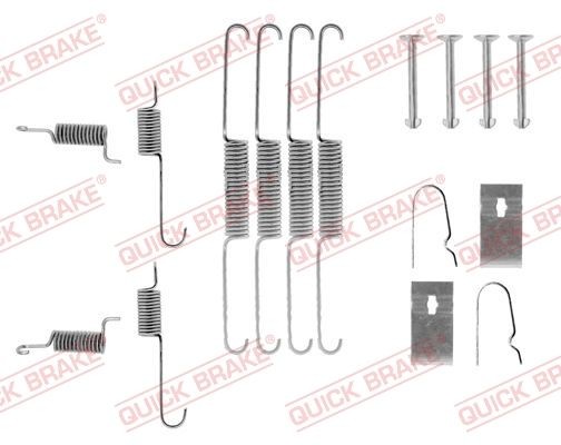 QUICK BRAKE 105-0663 Kit accessori, Ganasce freno 323 1.3 (BF103) 60 CV Benzina 1993