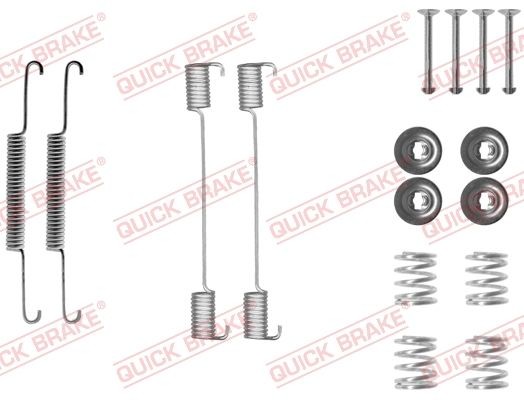 QUICK BRAKE 105-0704 Lisakomplekt, Piduriklotsid 100 1.4 75 HP Bensiin 1998