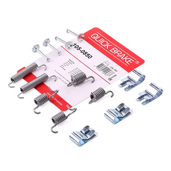 QUICK BRAKE 105-0850 Lisakomplekt, seisupiduriklotsid COROLLA 2.0 D-4D (CDE120R_, CDE120L_) 116 HP Diisel 2007