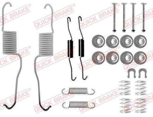 QUICK BRAKE 105-0886 Lisakomplekt, Piduriklotsid RAV 4 1.8 (ZCA25_, ZCA26_) 125 HP Bensiin 2005