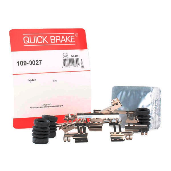 QUICK BRAKE 109-0027 Lisakomplekt, ketaspiduriklotsid CX-3 2.0 SKYACTIV-G Flex 156 HP Bensiin/etanool