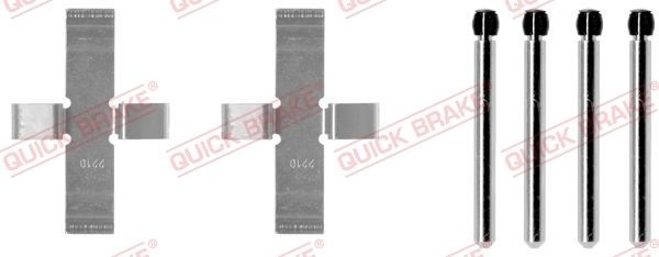 QUICK BRAKE 109-0902 Lisakomplekt, ketaspiduriklotsid SIMCA 1.5 Autom. 72 HP Bensiin 1976