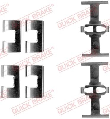 QUICK BRAKE 109-1203 Lisakomplekt, ketaspiduriklotsid CIVIC 1.7 CTDi (EP4, EU9) 100 HP Diisel 2006