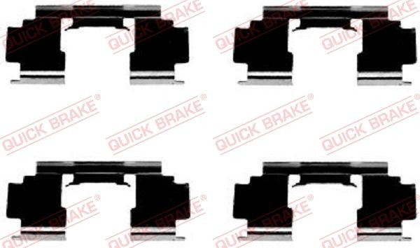 QUICK BRAKE Accessory Kit, disc brake pads Article number: 109-1276 cheaply