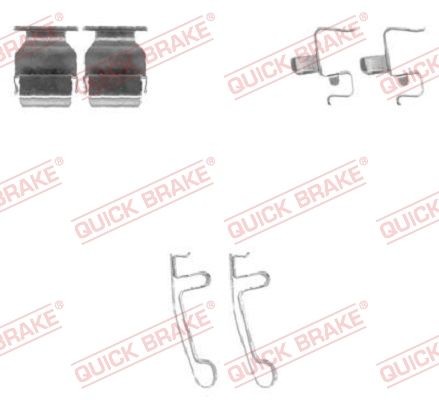 QUICK BRAKE Accessory Kit, disc brake pads Article number: 109-1604 cheaply