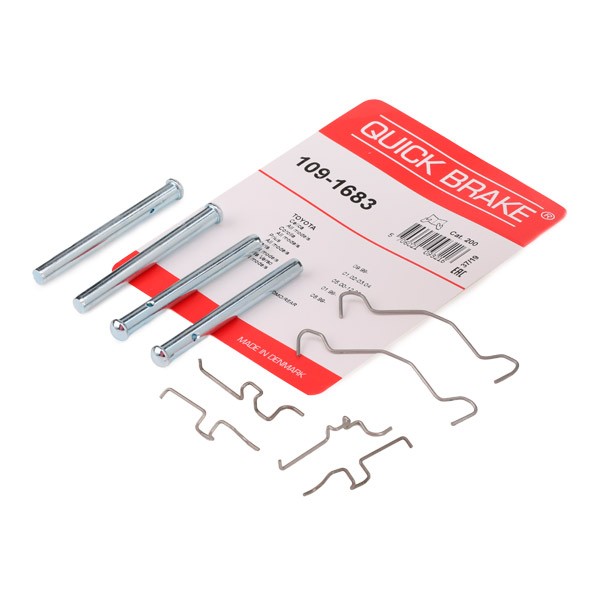 QUICK BRAKE 109-1683 Accessory Kit, disc brake pads YARIS 1.4 D-4D (NLP20_, NLP22_) 75 PS Diesel 2005